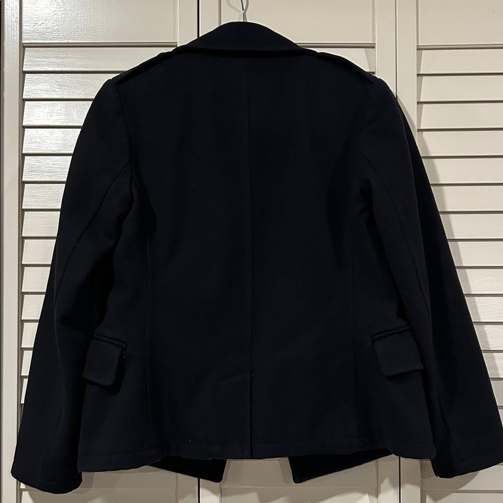 Club Monaco Women's Black Peacoat Size Large - Picture 6 of 7